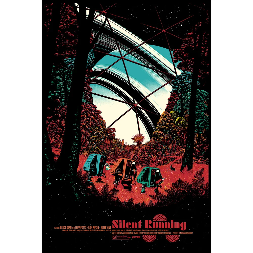 Silent Running Screenprint Kunst door Raid71 Afbeelding 1