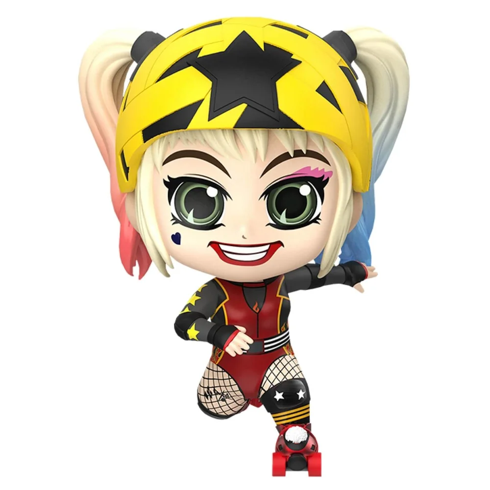 Hot Toys Birds of Prey Cosbaby Minifiguur Harley Quinn (Roller Derby Versie) 11 cm Afbeelding 1