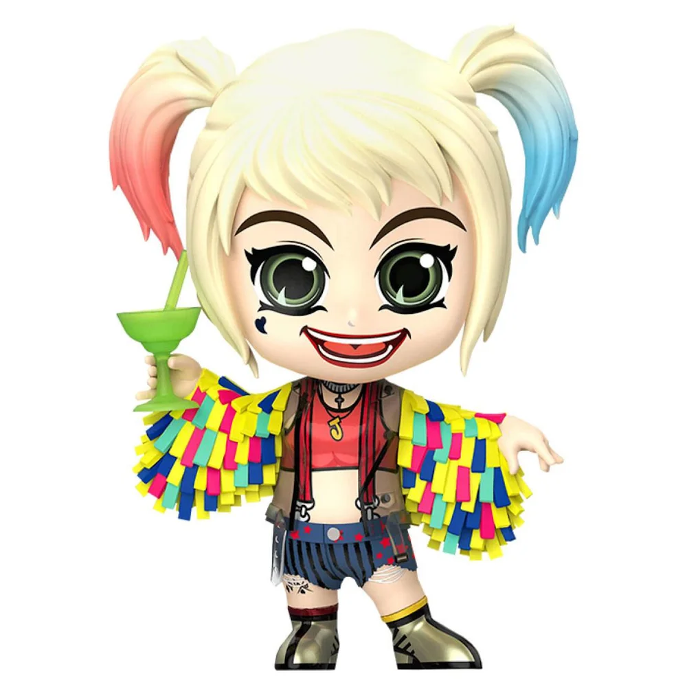 Hot Toys Birds of Prey Cosbaby Mini-Figuur Harley Quinn (Caution Tape Jacket Versie) 11 cm Afbeelding 1