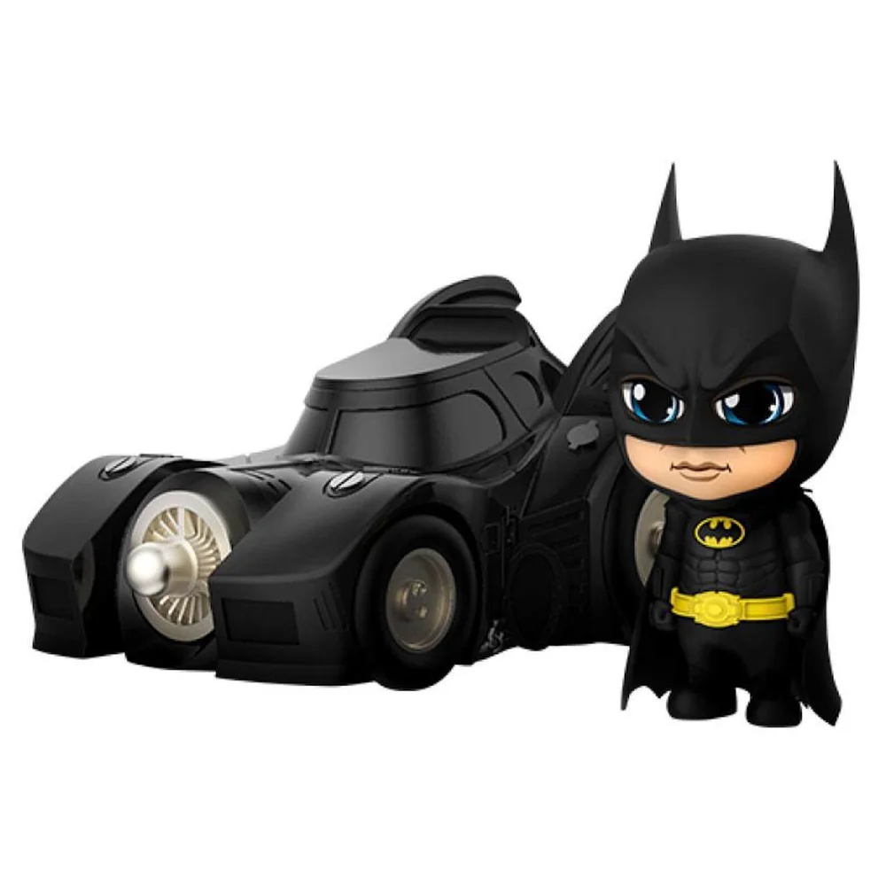 Hot Toys Batman (1989) Cosbaby Minifiguren Batman met Batmobile 12 cm Afbeelding 1