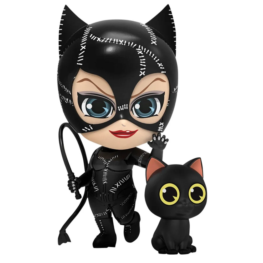 Hot Toys Batman Returns Cosbaby Minifiguren Catwoman met Zweep 12 cm Afbeelding 1