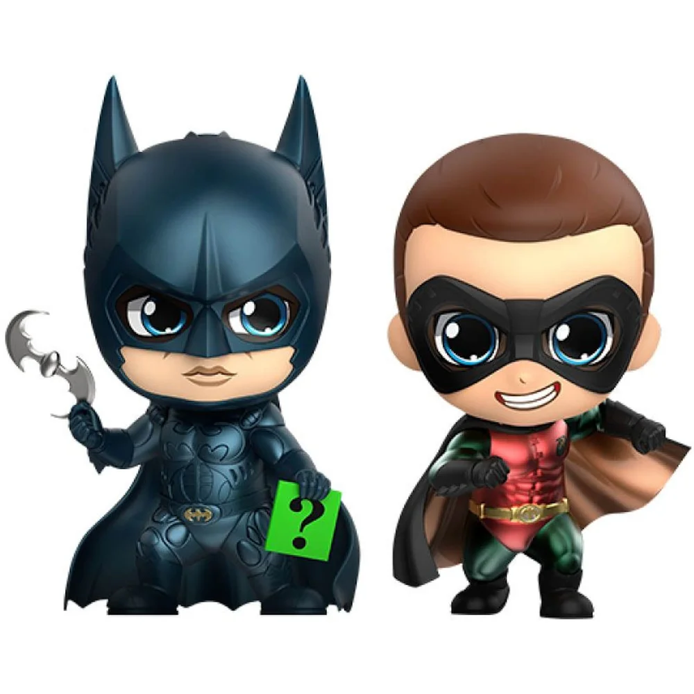 Hot Toys Batman Forever Cosbaby Minifiguren 2-Pack Batman & Robin 11 cm Afbeelding 1
