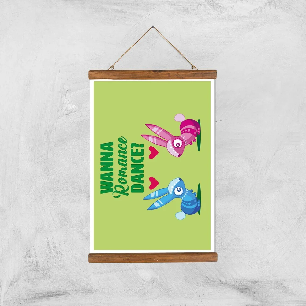 Viva Piñata Wanna Romance Dance Rabbit Art Print Giclee Art Print - A3 - Wooden Hanger Afbeelding 1