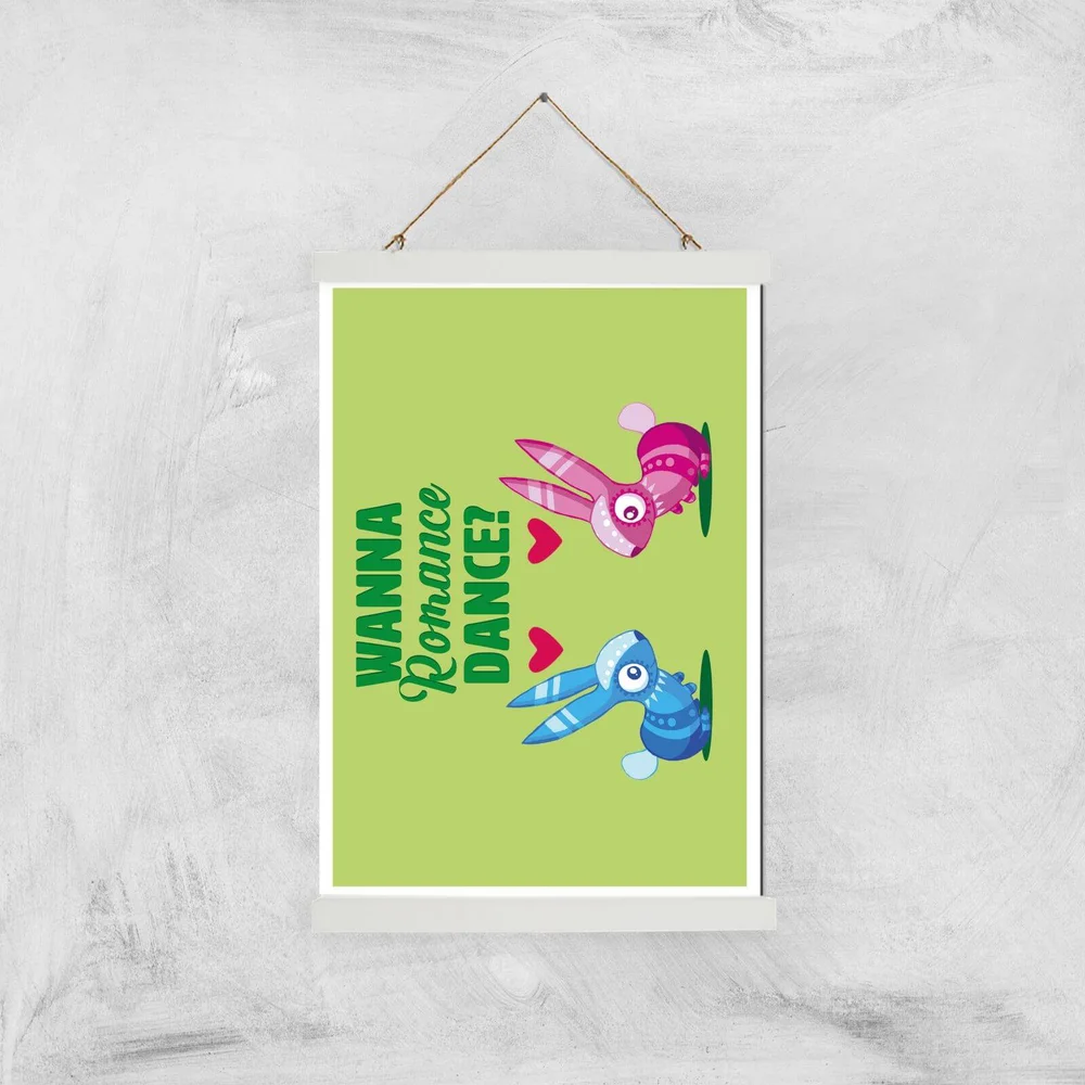 Viva Piñata Wanna Romance Dance Rabbit Art Print Giclee Art Print - A3 - White Hanger Afbeelding 1