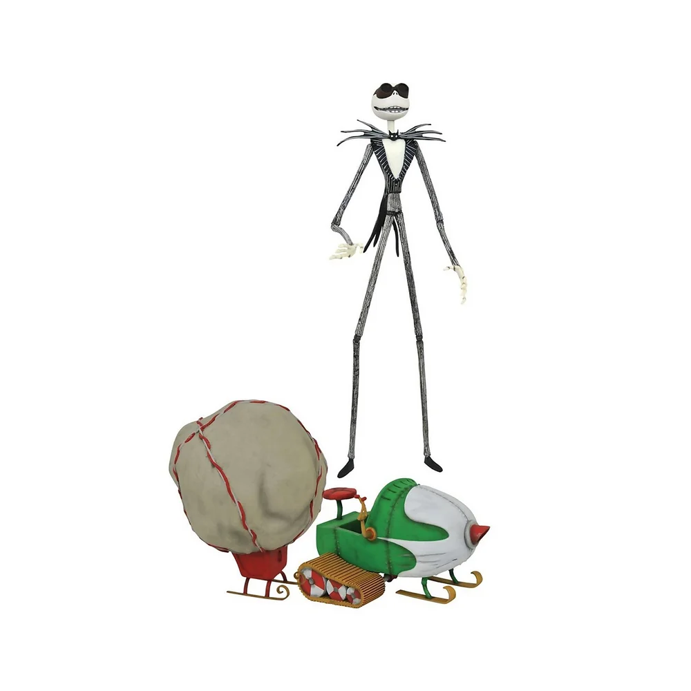 Diamond Select Nightmare Before Christmas Select Series 9 Snowmobile Jack Action Figure Afbeelding 1