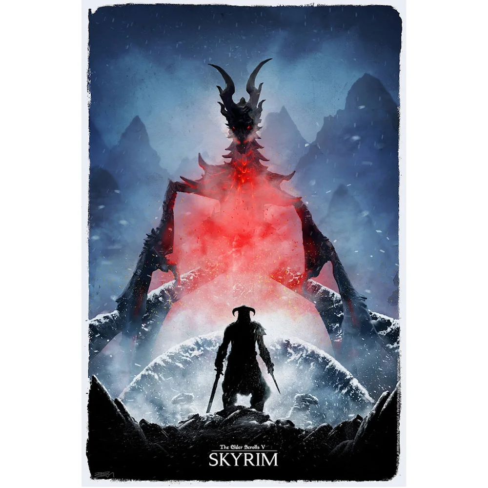 Bethesda's Skyrim Giclee - Zavvi Exclusive Afbeelding 1