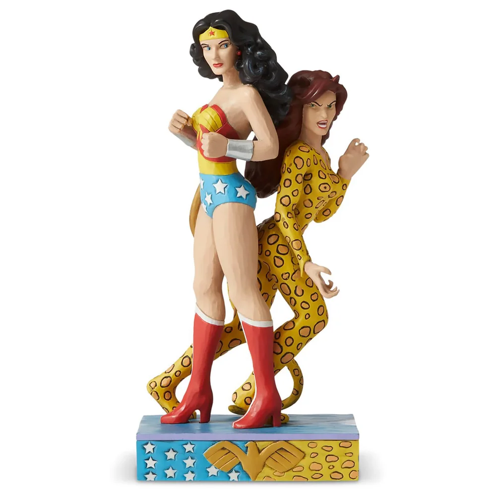 DC Comics by Jim Shore Wonder Woman™ vs Cheetah Beeldje 21,5 cm Afbeelding 1