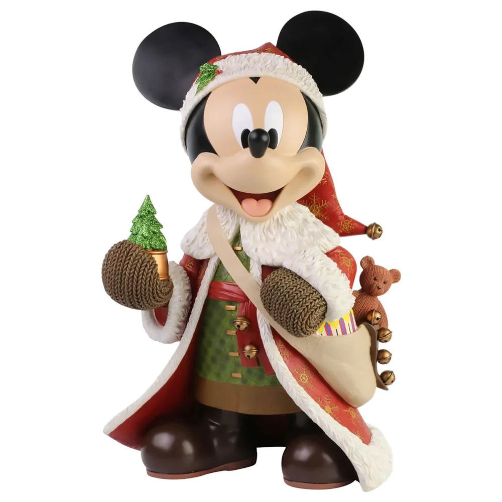 Disney Showcase Collection Christmas Mickey Mouse Statement Figurine 46cm Afbeelding 1