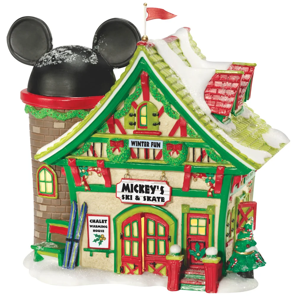 Disney Village Mickey's Ski en Schaats - UK Adapter 15 cm Afbeelding 1