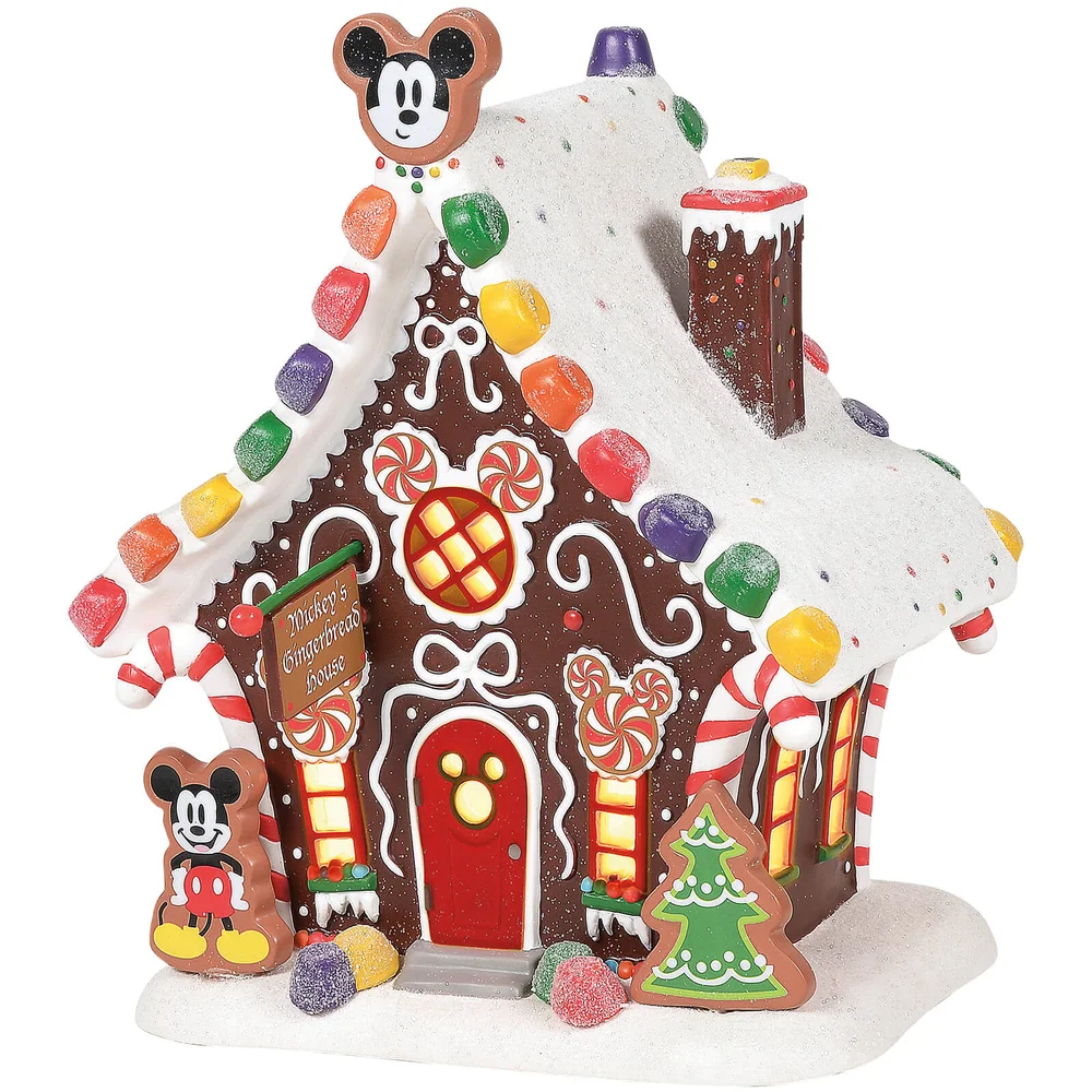 Disney Village Mickey Mouse's Gingerbread House 20.5cm Afbeelding 1