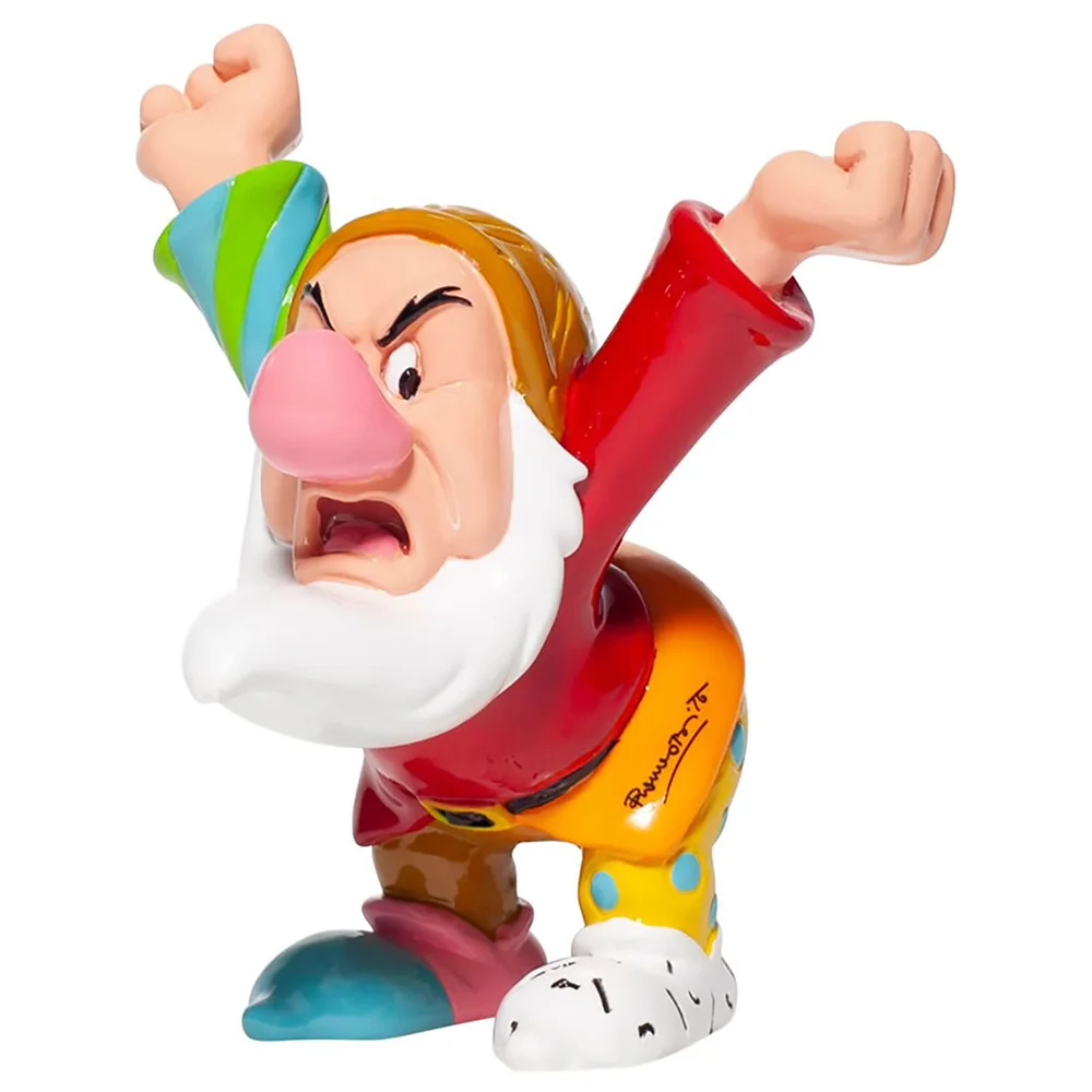 Disney by Romero Britto Grumpy Mini Figurine 9cm Afbeelding 1