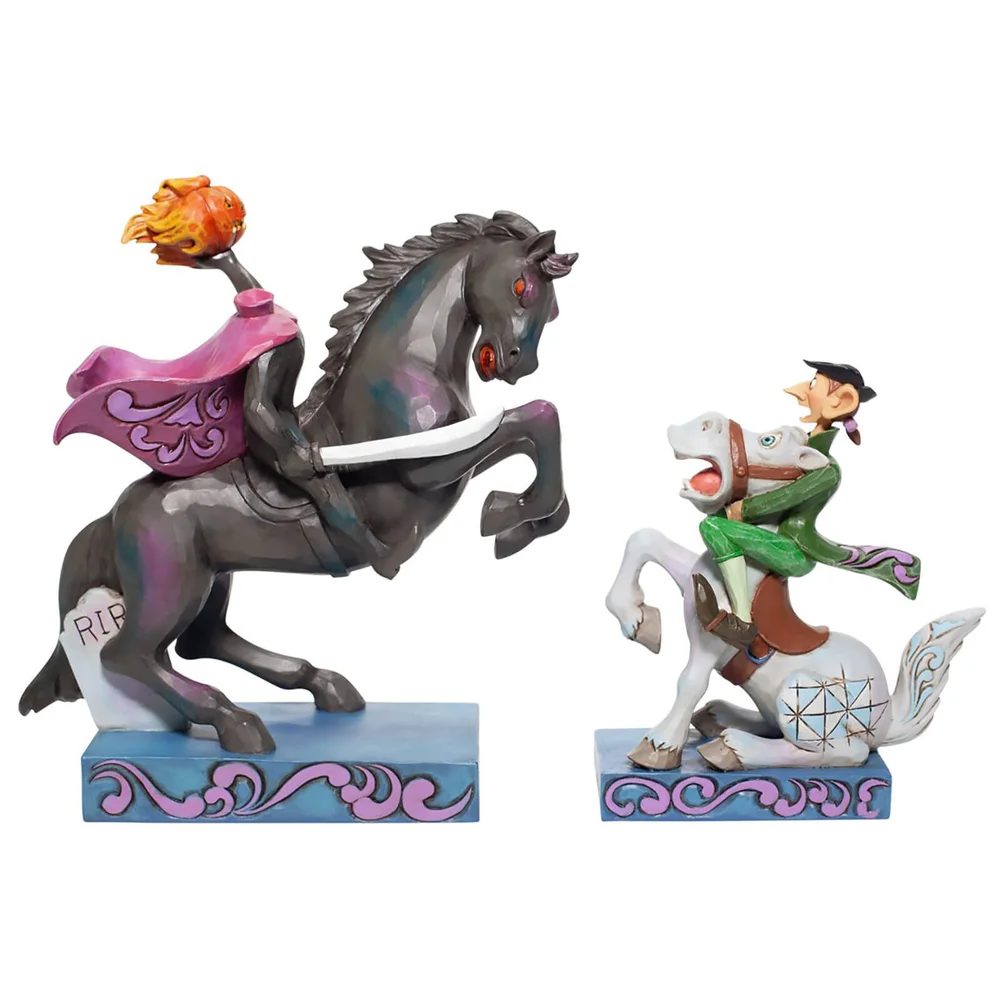 Disney Traditions Headless Horseman and Ichabod Crane Figurine TBC Afbeelding 1