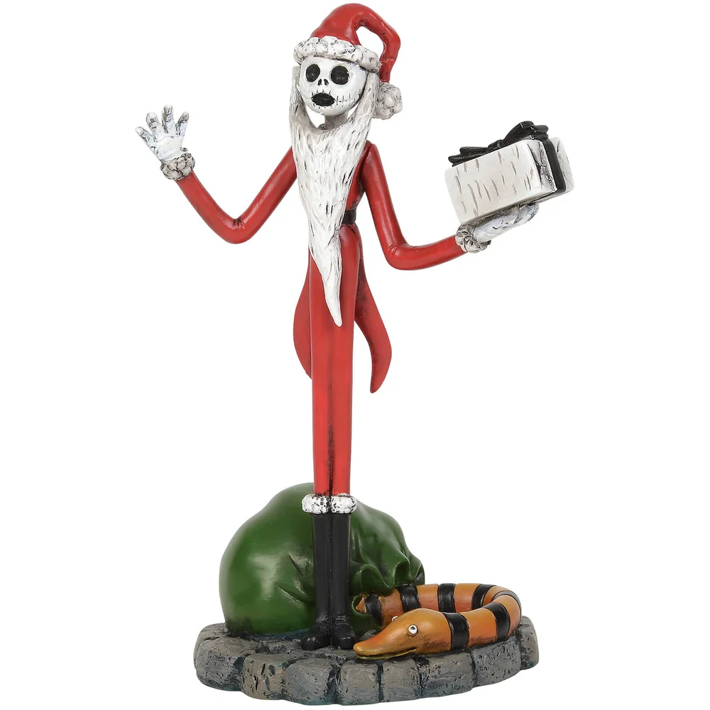 The Nightmare Before Christmas Village Jack Skellington Steelt Kerst Figurine 11 cm Afbeelding 1