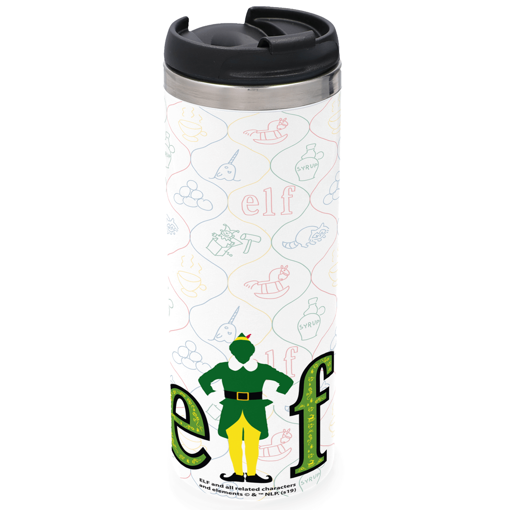 Elf Stainless Steel Thermo Travel Mug - Metallic Finish Afbeelding 1