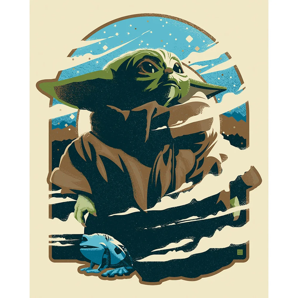 Star Wars The Mandalorian "Precious Bounty" Lithograph by Danny Haas Afbeelding 1