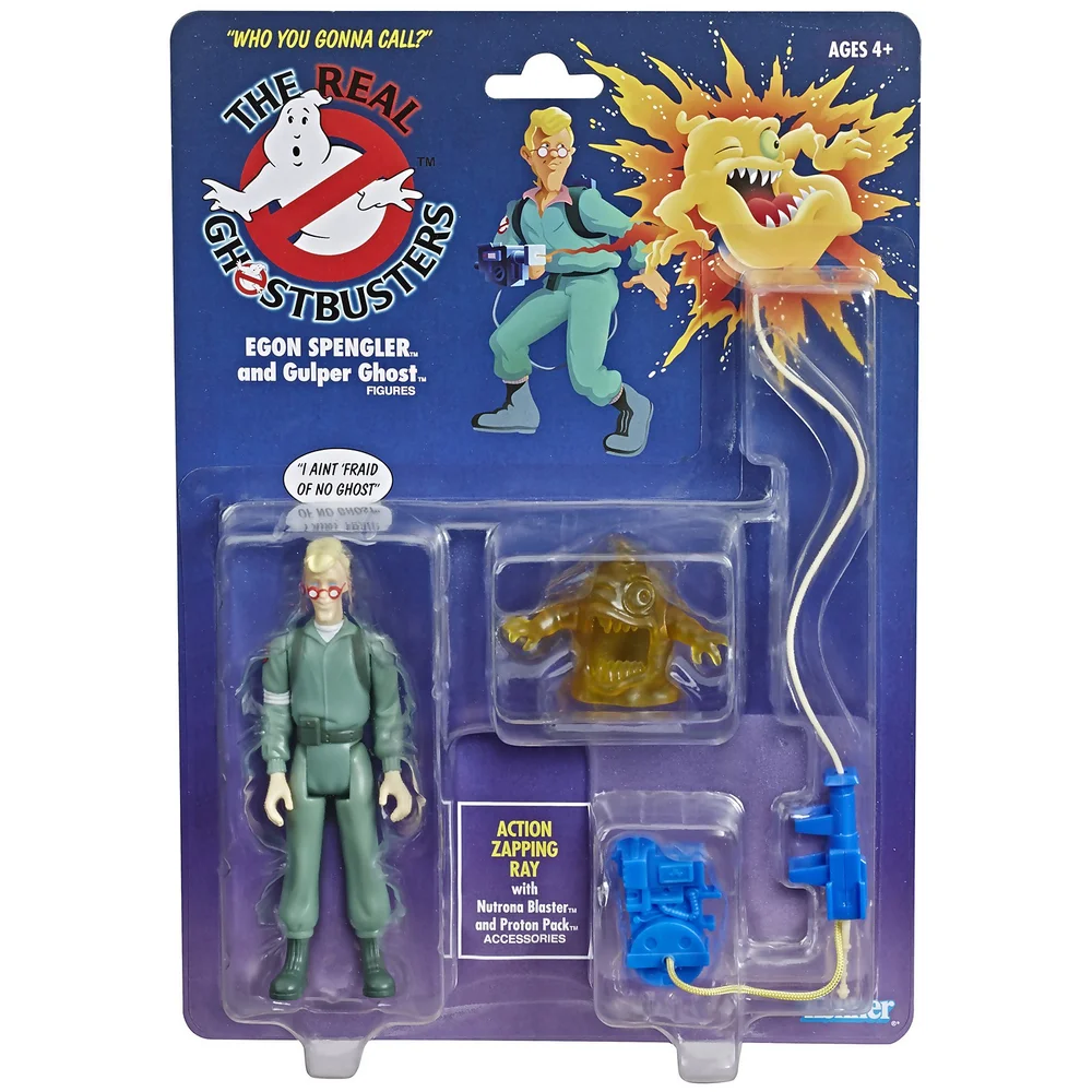 Hasbro Ghostbusters Kenner Classics Egon Spengler en Gulper Spook Retro Actiefiguur Afbeelding 1