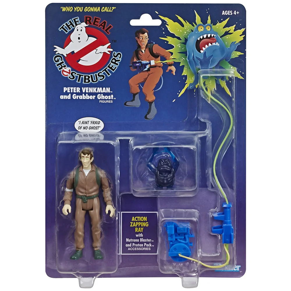 Hasbro Ghostbusters Kenner Klassiekers Peter Venkman en Grabber Spook Retro Actiefiguur Afbeelding 1