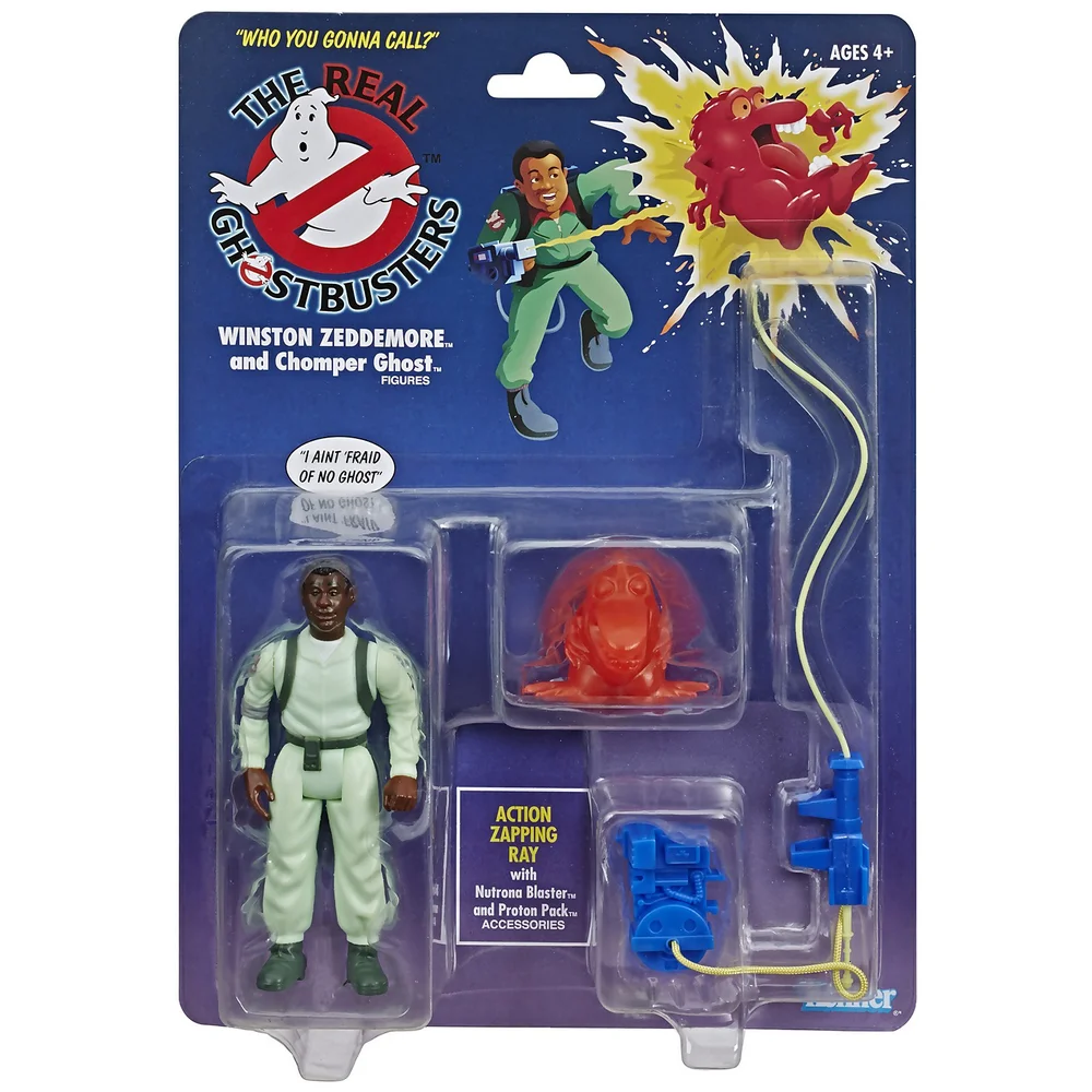 Hasbro Ghostbusters Kenner Klassiekers Winston Zeddemore en Chomper Spook Retro Actiefiguur Afbeelding 1