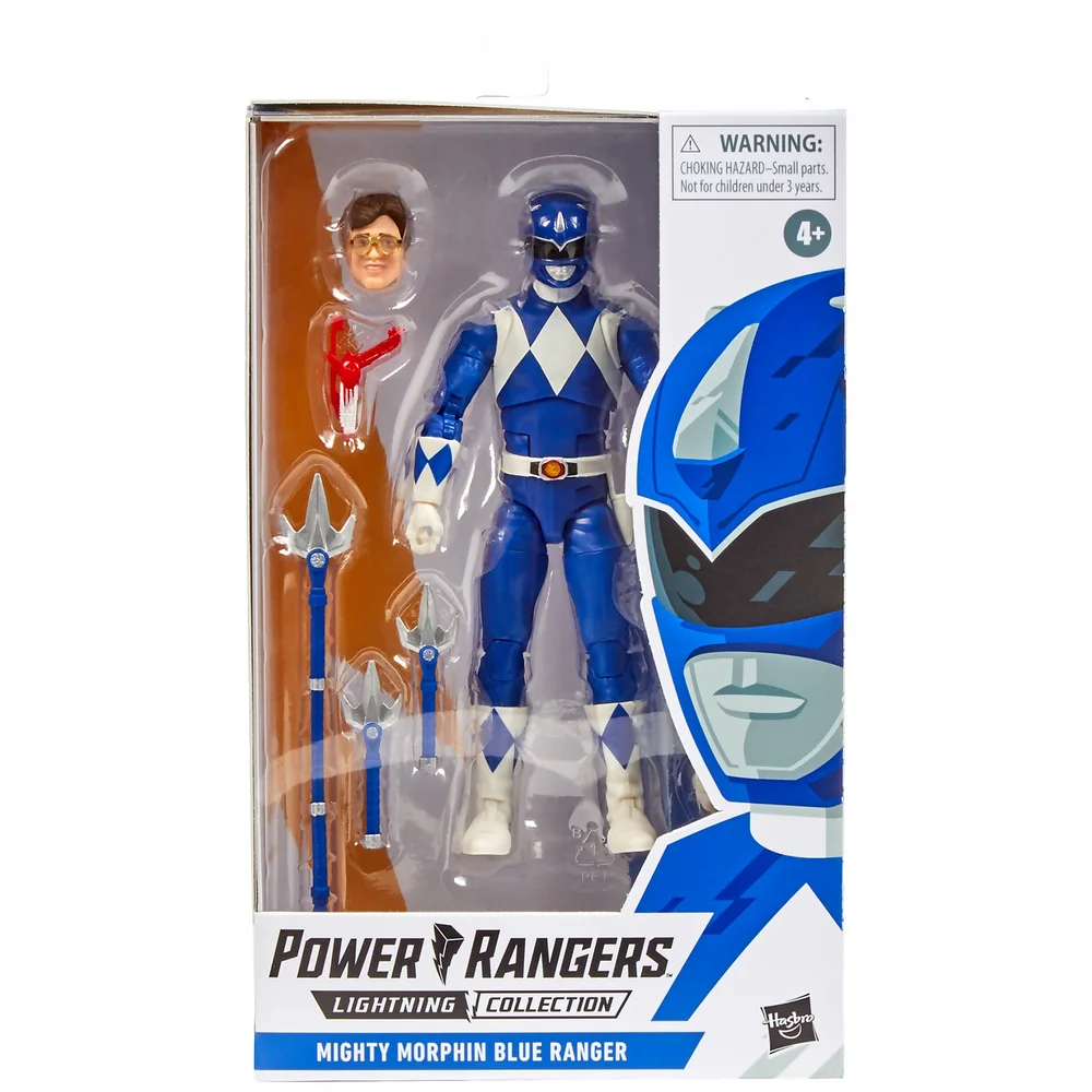Hasbro Power Rangers Lightning Collection Mighty Morphin Blue Ranger 6-Inch Premium Collectible Action Figure Afbeelding 1