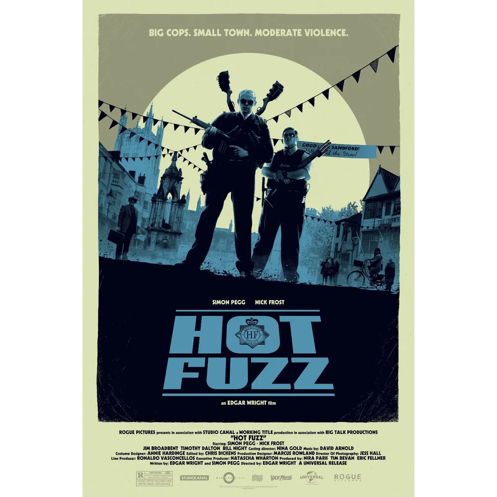 Hot Fuzz Variant Screenprint door Matt Ferguson Afbeelding 1