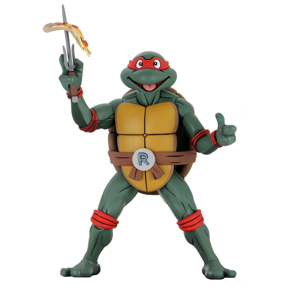 NECA TMNT Cartoon Raphael Super Size 1/4 Scale Action Figure Teenage Ninja Mutant Ninja Turtles Afbeelding 1