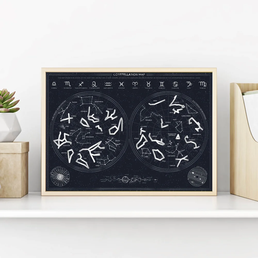 Constellation Scratch Poster Afbeelding 1