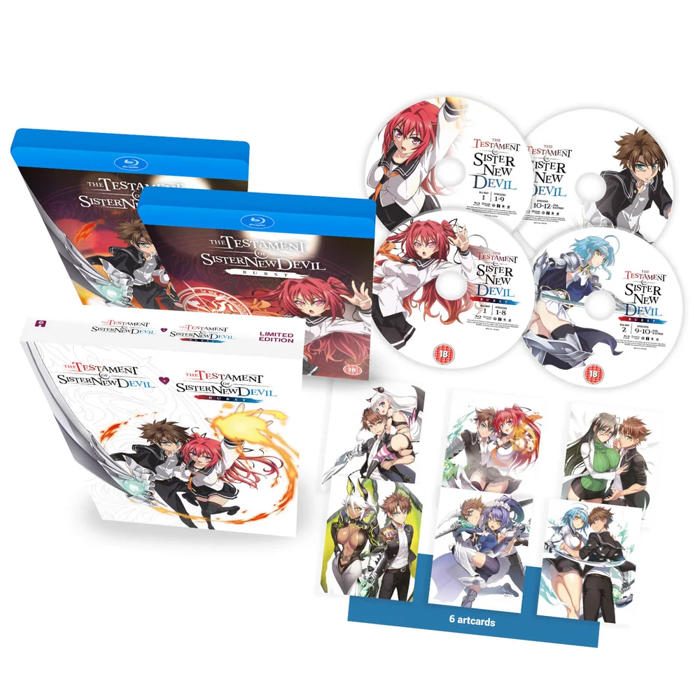 Testament of Sister New Devil Complete Seasons 1+2 Collection Limited Edition Afbeelding 1