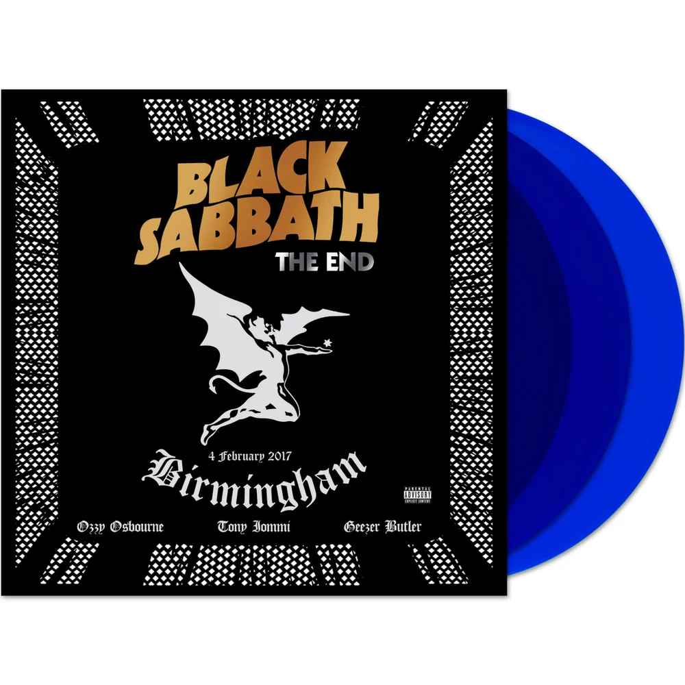 Black Sabbath - The End - Birmingham: 4 februari 2017 3x Blue LP Afbeelding 1