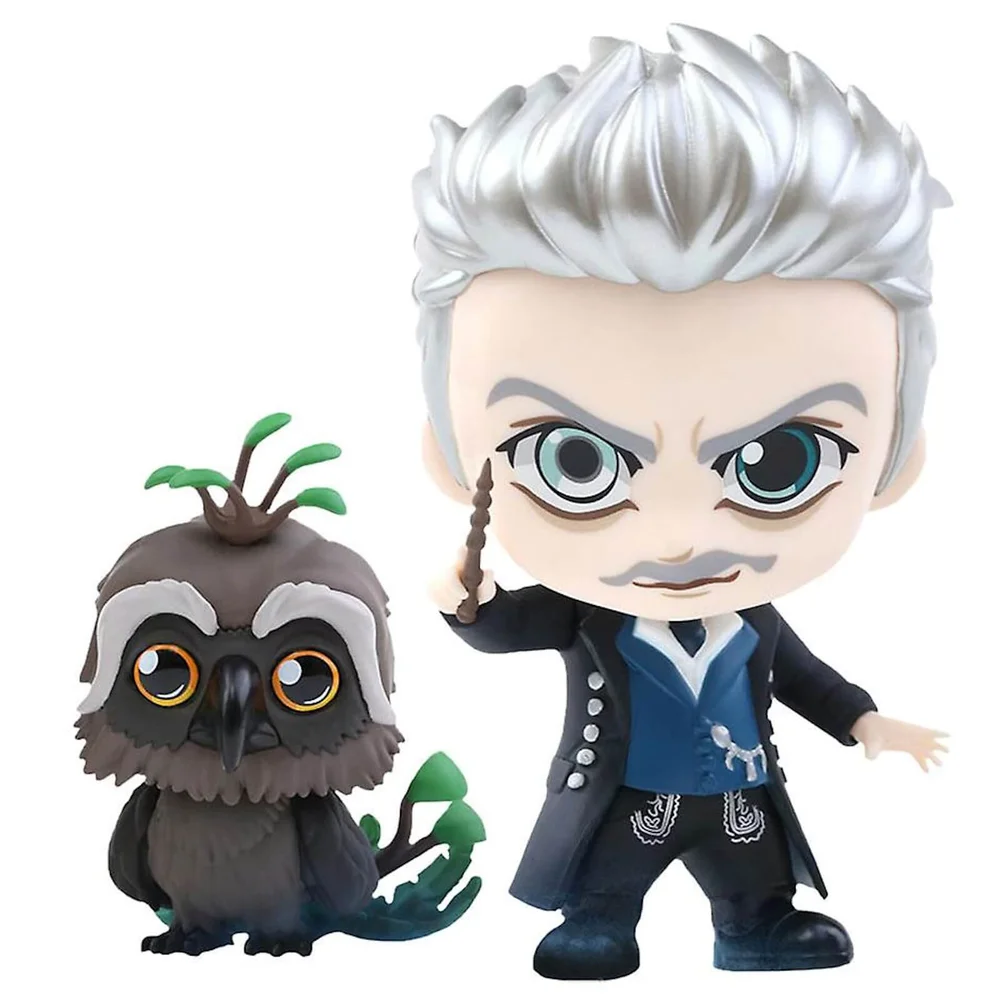 Hot Toys Fantastic Beasts: The Crimes of Grindelwald Cosbaby Gellert Grindelwald en Augurey - Maat S (Set van 2) Afbeelding 1