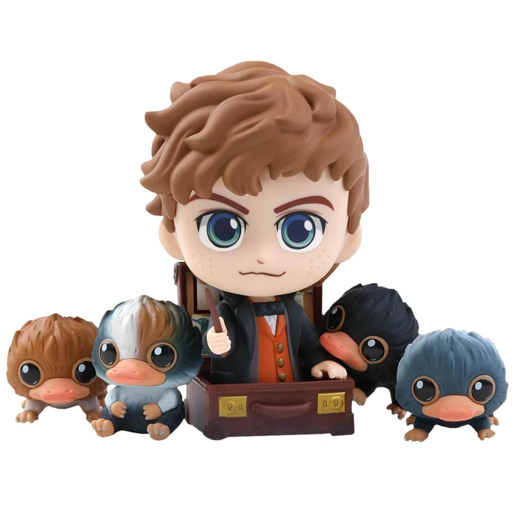 Hot Toys Fantastic Beasts: The Crimes of Grindelwald Cosbaby Newt Scamander and Baby Niffler - Size S (Set of 5) Afbeelding 1