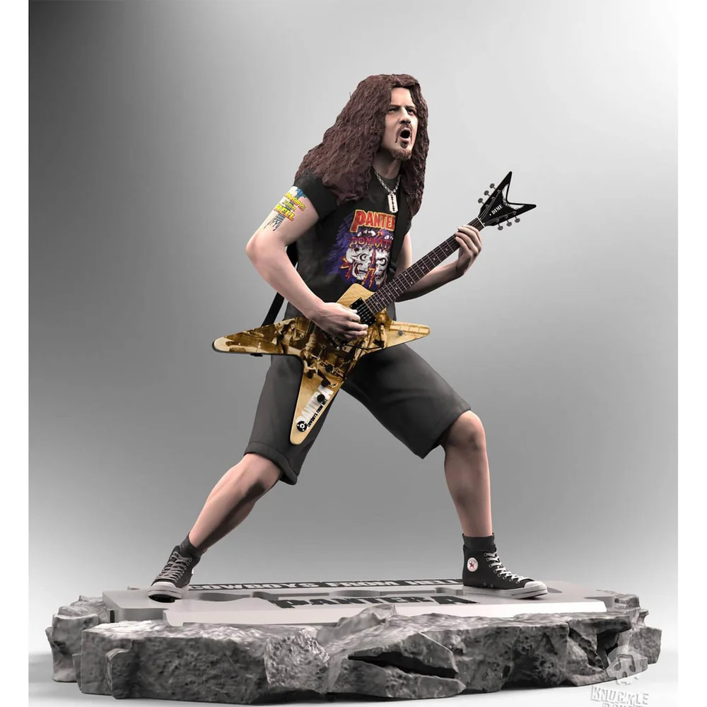 Knucklebonz Pantera Rock Iconz Statue Dimebag Darrell 22 cm Afbeelding 1