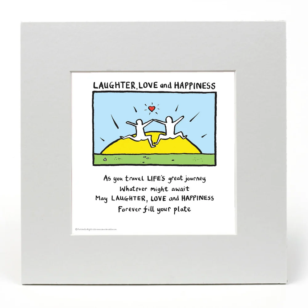 Lachen, Liefde en Geluk door Edward Monkton Afbeelding 1