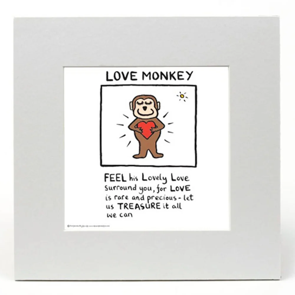 Love Monkey door Edward Monkton Afbeelding 1