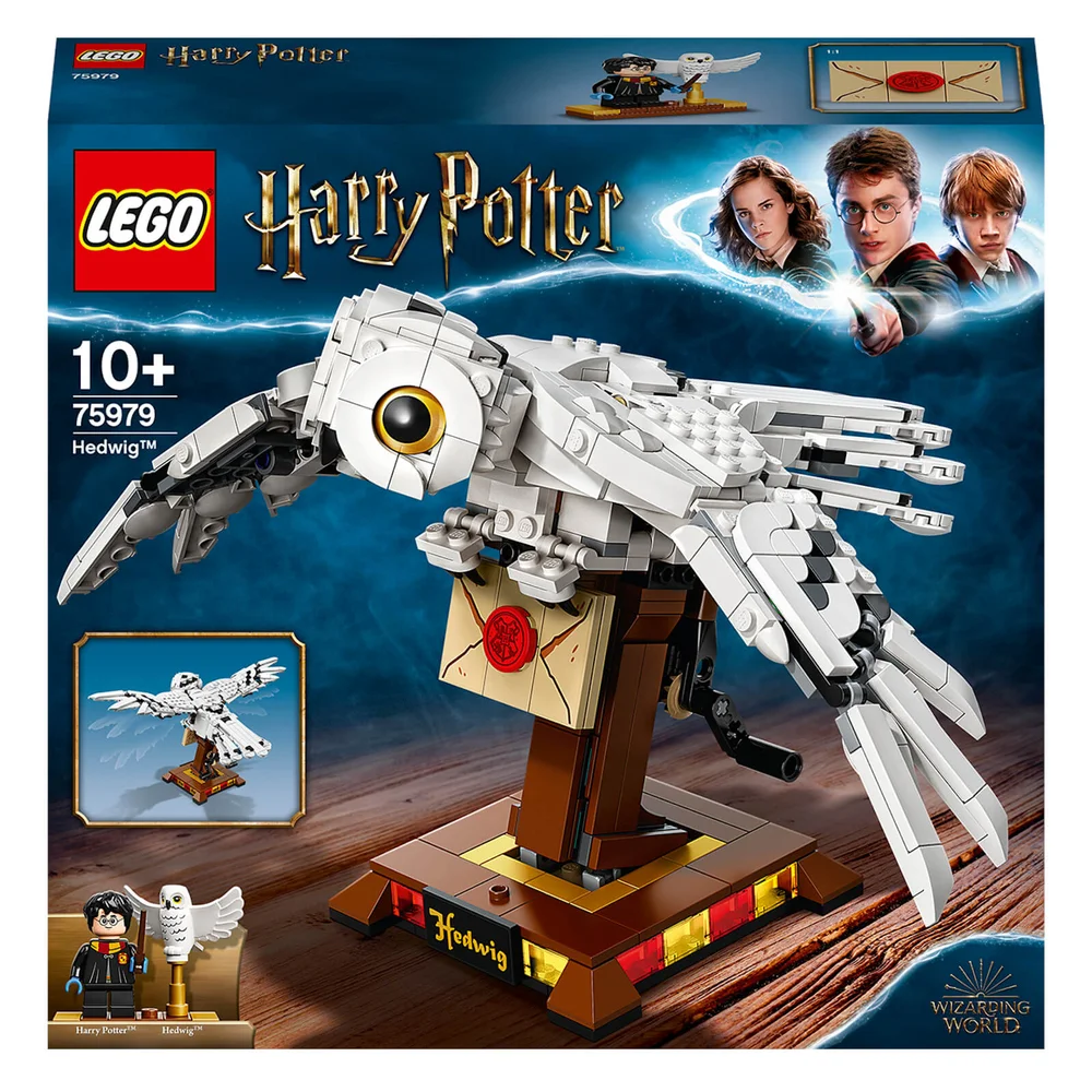 LEGO 75979 Harry Potter Hedwig Verzamelmodel met Bewegende Vleugels, Cadeau-Idee voor Kinderen Afbeelding 1