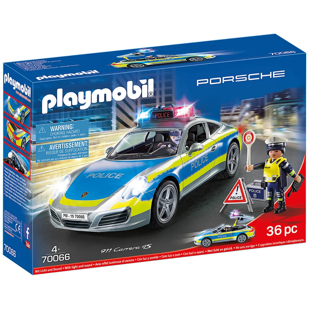 Playmobil Porsche 911 Carrera 4S Police (70066) Afbeelding 1