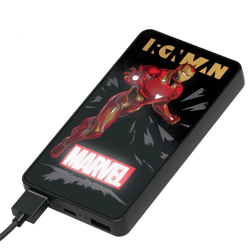 Marvel Iron Man Power Bank Lumina 6000mAh Afbeelding 1