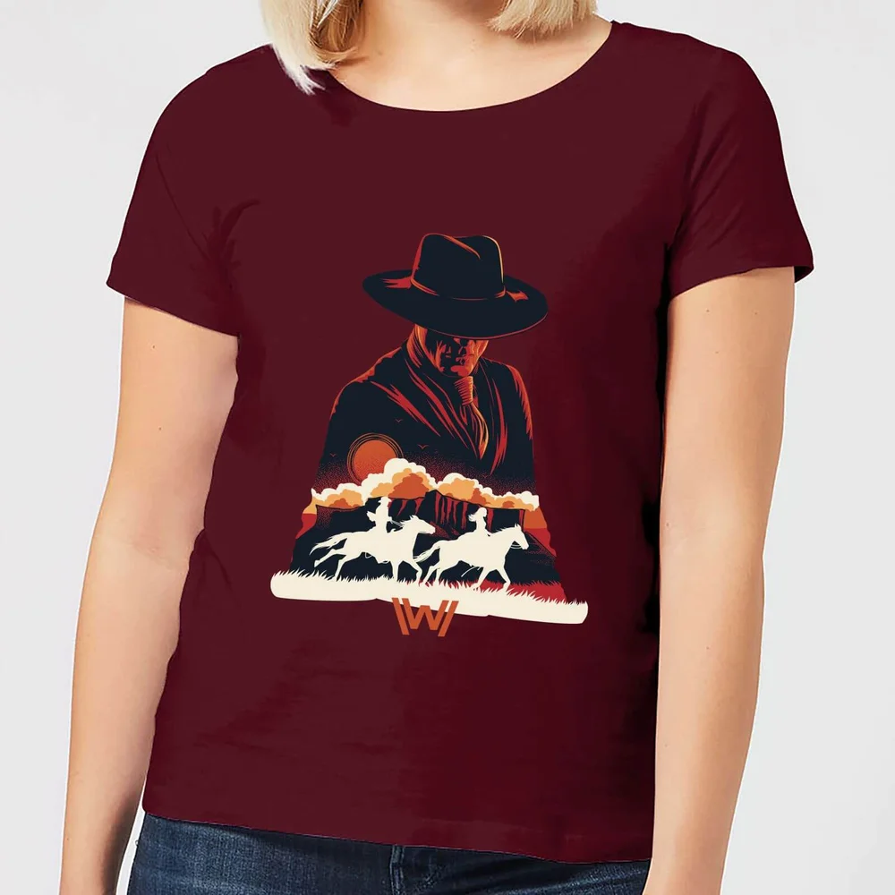 Westworld The Door Women's T-Shirt - Burgundy - S Afbeelding 1