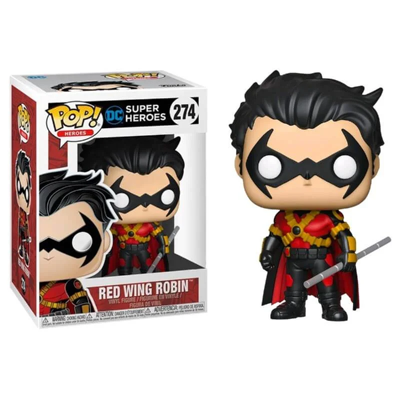 DC Comics Red Wing Robin EXC Pop! Vinyl Figure Afbeelding 1
