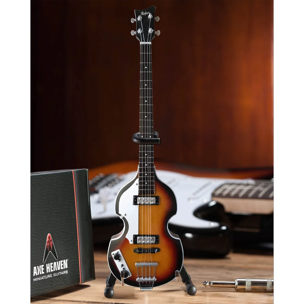 Axe Heaven The Beatles Paul McCartney Original Violin Miniature Bass Guitar Replica Afbeelding 1