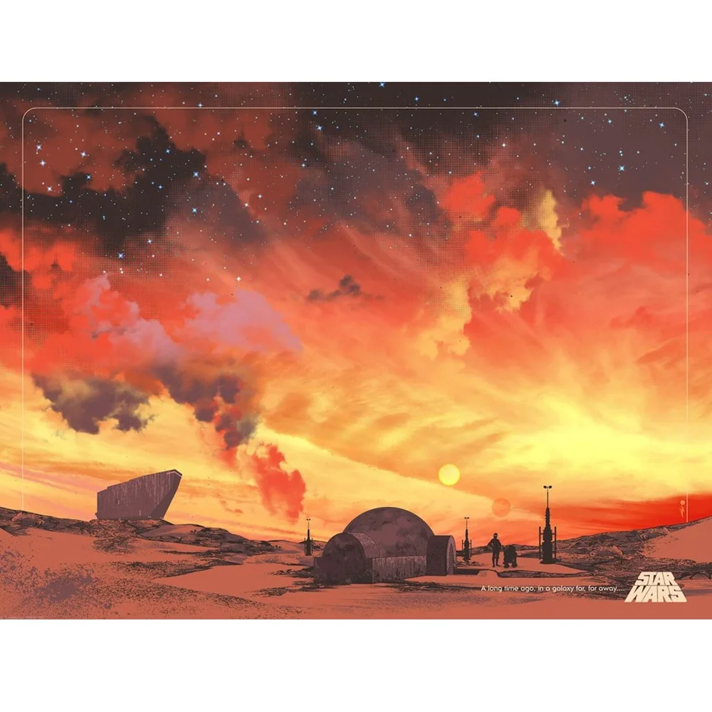 Star Wars Binary Sunset Lithograph by Guy Stauber Afbeelding 1