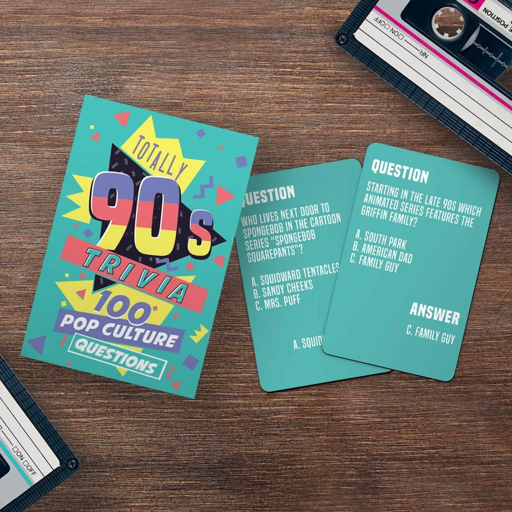 Totally 90s Trivia Cards Afbeelding 1