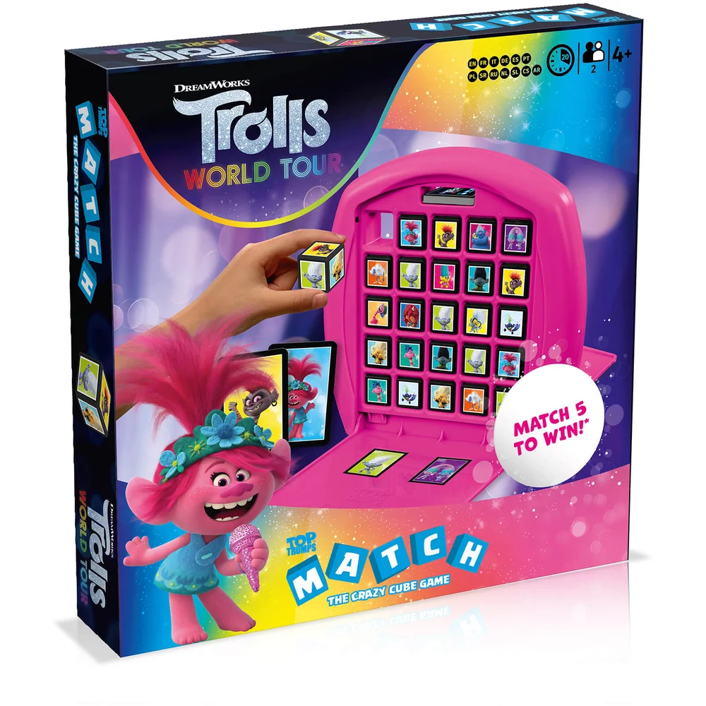 Top Trumps Wedstrijd Bordspel - Trolls 2 Editie Afbeelding 1