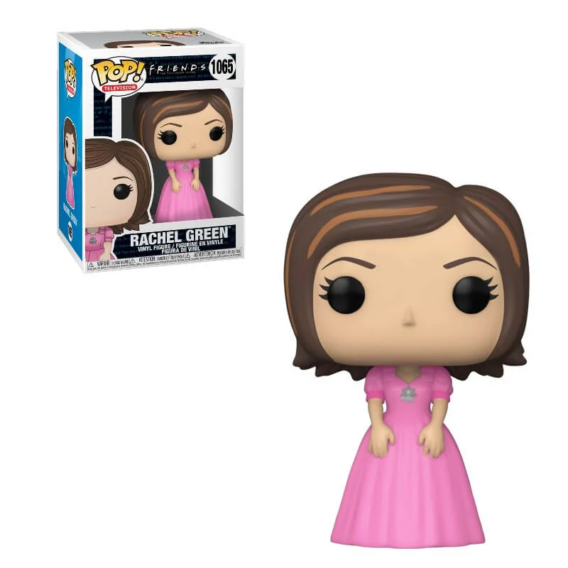 Friends Rachel in Roze Jurk Pop! Vinylfiguur Afbeelding 1