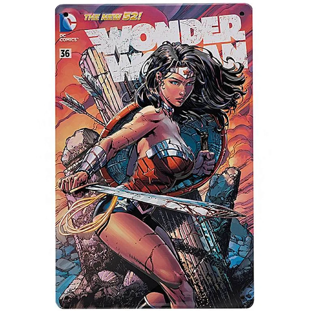 DC Comics Wonder Woman #36 Tin Plate Poster Afbeelding 1