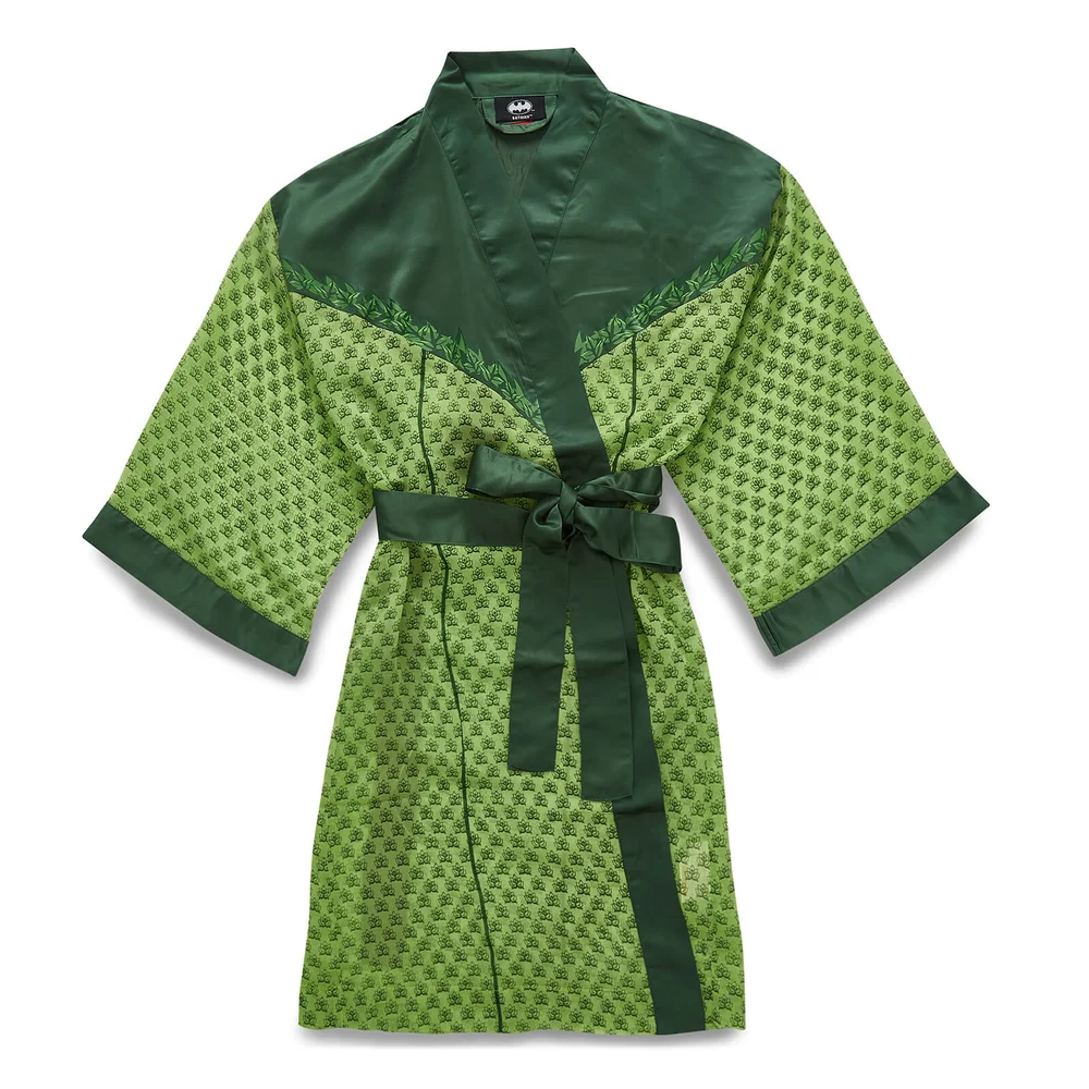 DC Comics Women's Poison Ivy Chiffon Cover up Robe - S-M Afbeelding 1