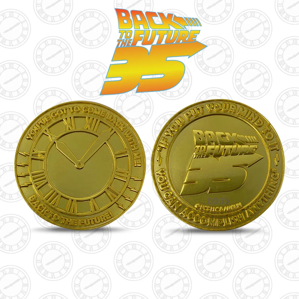 Back to the Future 35th Anniversary Gold Edition Coin Afbeelding 1