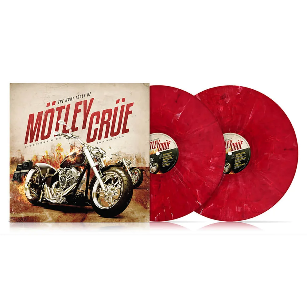 The Many Faces Of Mötley Crüe 2x Red Vinyl Afbeelding 1