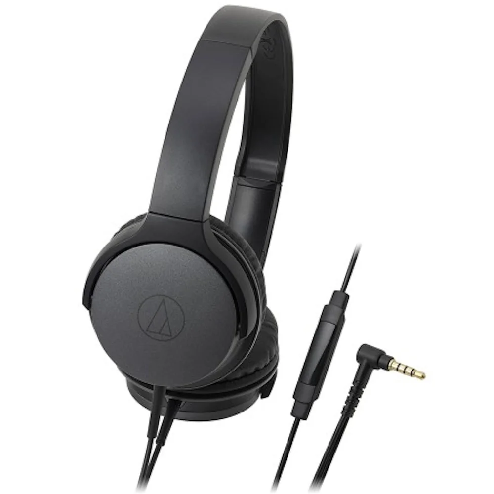 Audio Technica Portable On Ear Headphones - Black Afbeelding 1