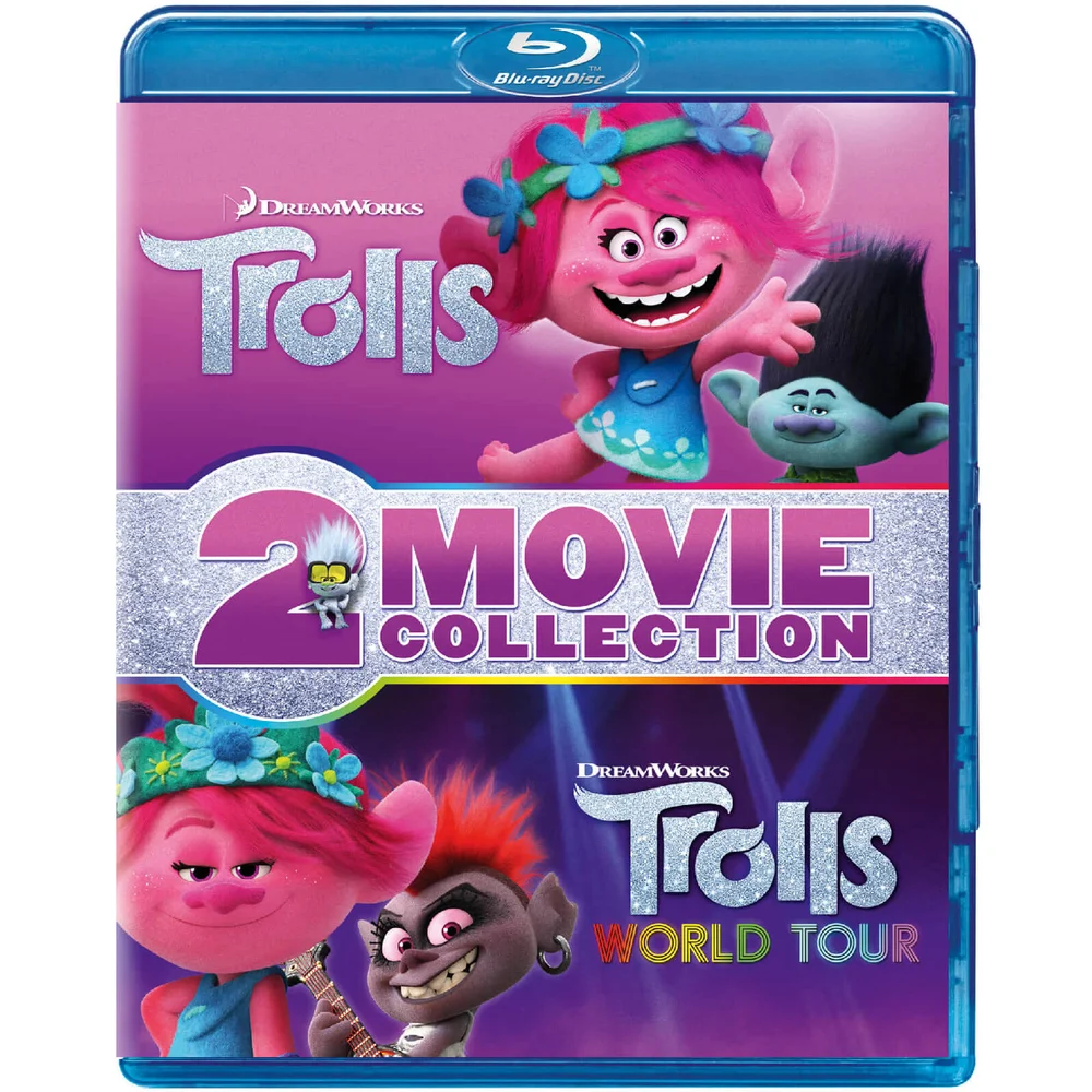 Trolls & Trolls World Tour Dubbelpak (2D +3D Blu-ray) Afbeelding 1