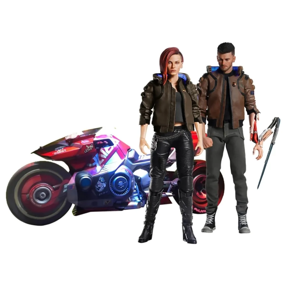 PureArts Cyberpunk 2077 1:6 V man en vrouw met Yaiba Kusanagi Ultieme set Afbeelding 1